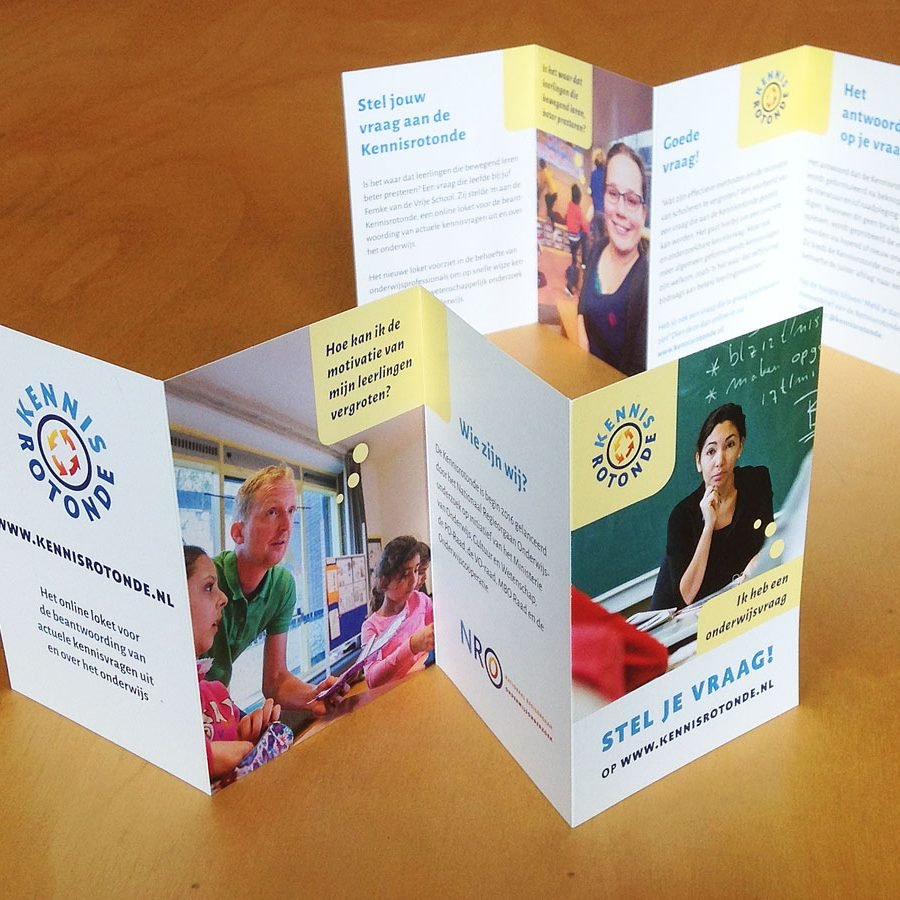 folder hand out voor kennisrotonde