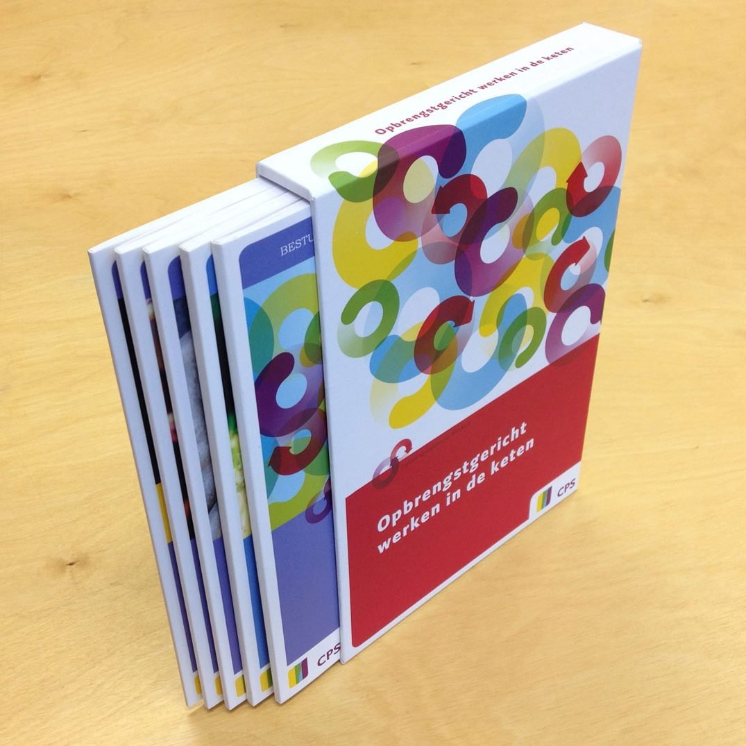 cassette foedraal boeken cartonnage voor CPS onderwijsontwikkeling