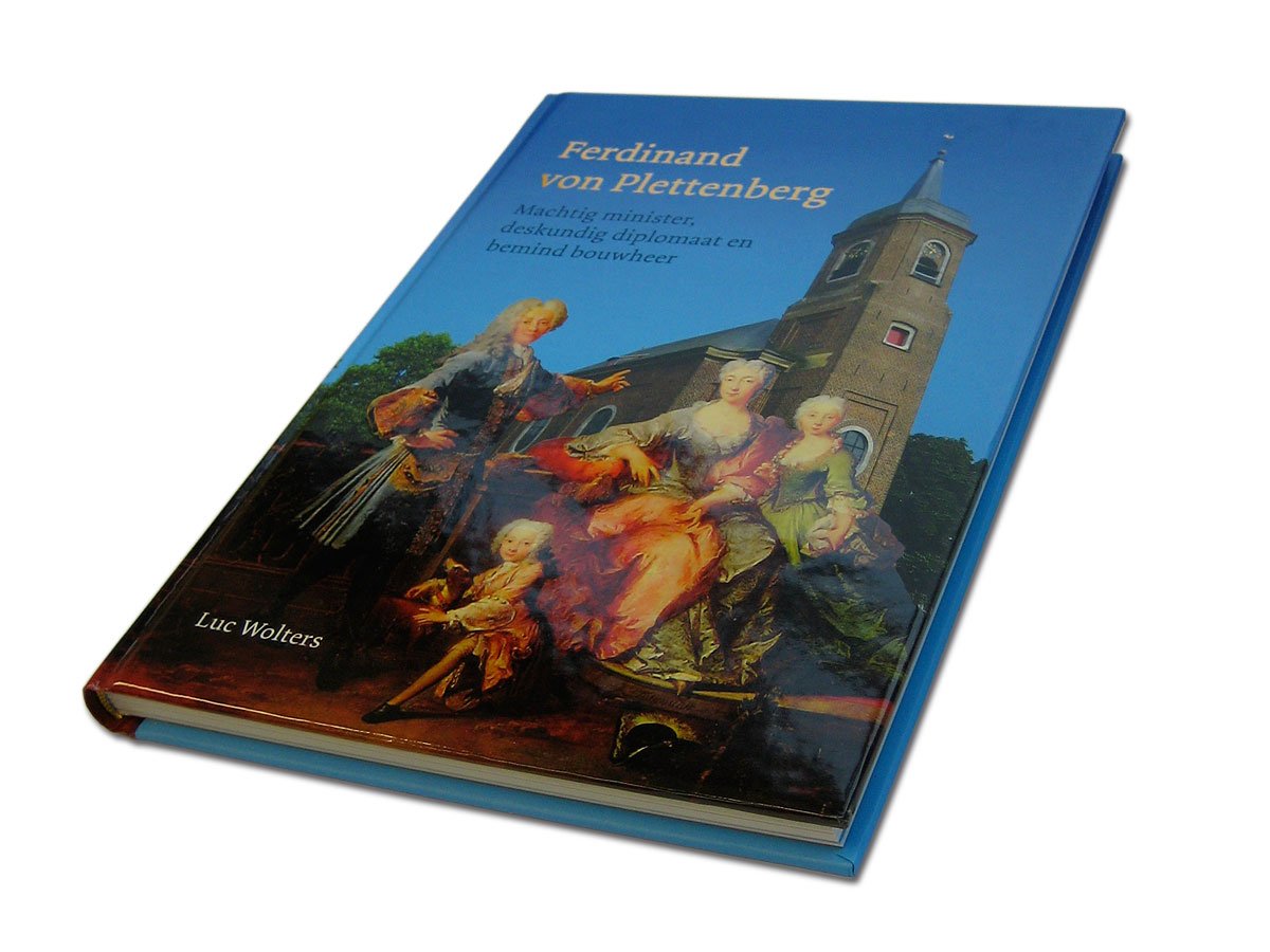 Ontwerp van een boek over Ferdinand van Plettenberg, geschreven door Luc Wolters