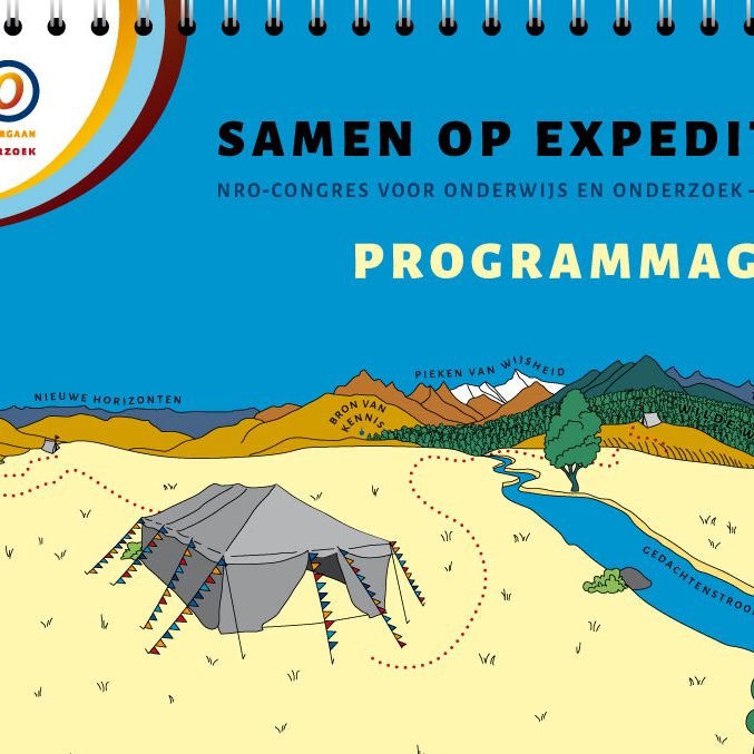 illustratie voor het NRO-congres "Samen op expeditie"