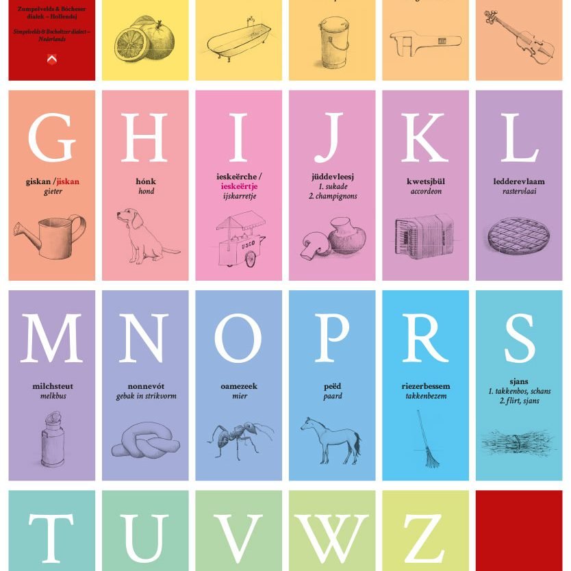 zumbo diksiejoneer simpelvelds bocholtzer dialect poster leesplankje